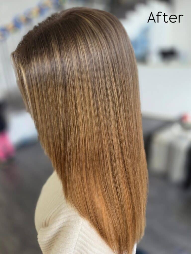 Hladké a lesklé vlasy po botoxu